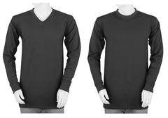 Styllion Mens Shirts V Neck C Neck- Long Sleeve – Mid Weight – S TO 7XLT