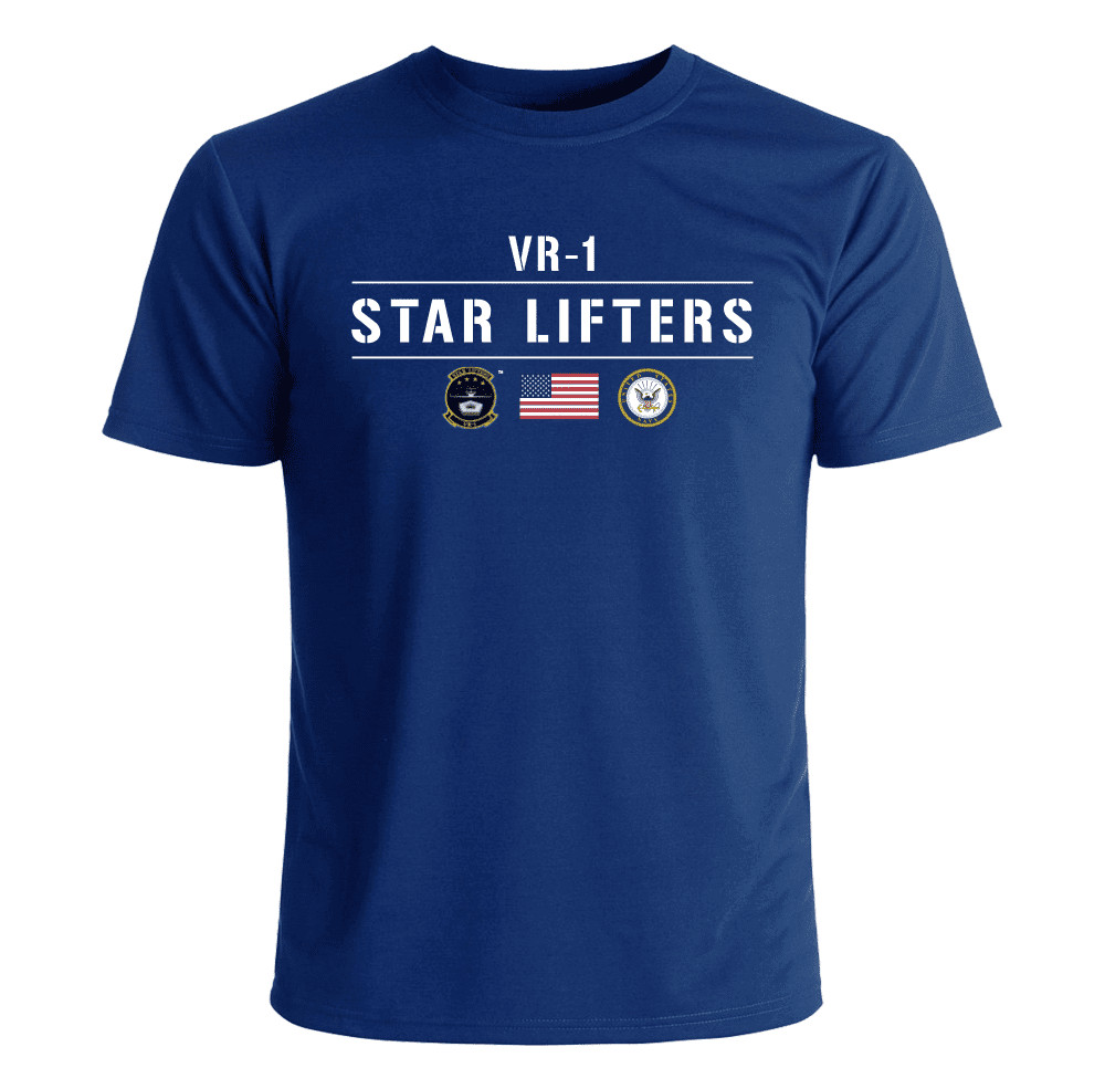VR-1 Star Lifters US Navy Squadron T-Shirt Officially Licensed