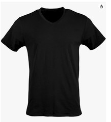 6-Pack Gildan Men’s V-Neck T-Shirt Small Black Multipack, Style G1103