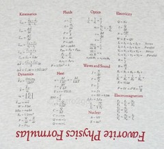 NEW FAVORITE PHYSICS FORMULAS-Upside Down Cheat Math Equations T shirt S-3XL