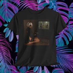 NieR Automata 2B T-Shirt YoRHa No.2 Type B Gaming Graphic Tee PS4