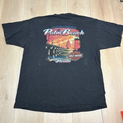 Vintage Harley-Davidson 105th Anniversary T-Shirt Palm Beach Florida Black 2008