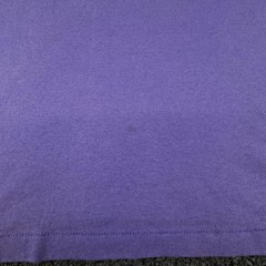 Vintage Fashion Gear Shirt Mens XL Purple Button Flower Applique Made USA 80s