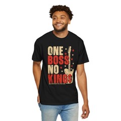One Boss No Kings Bruce Springsteen Rock Guitar Music Band Tour Gift T-Shirt