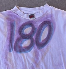Vintage Nike Shirt XL RARE 90s Air Max 180 Promo Paint Portugal Ralph Steadman