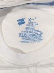 Hanes X-Temp Mens White T-Shirts Pack Of 2 Size XL Rayon Blend Crew Neck NWOT