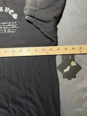Darc Sport Dark Night Rises Born In It V2 Large Tee Vintage Black Bane/Wolf #217