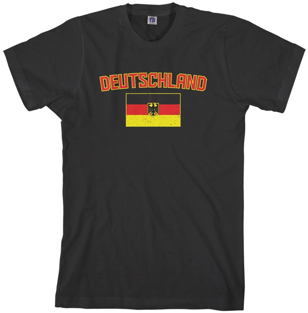 Threadrock Men’s Deutschland Flag T-shirt Germany Team