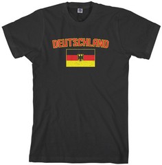 Threadrock Men’s Deutschland Flag T-shirt Germany Team
