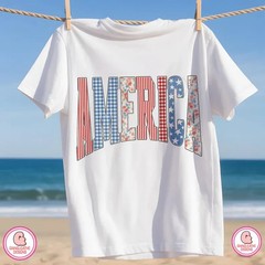 Retro America Shirt, Memorial Coquette Bow Shirt, 4th of July Tee