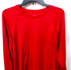 BCG Men iron rust Red Long Sleeve Polyester Activewear T Shirt Size L