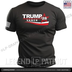 TRUMP VANCE 2028 T-Shirt patriotic campaign election maga usa men tee S-2XL