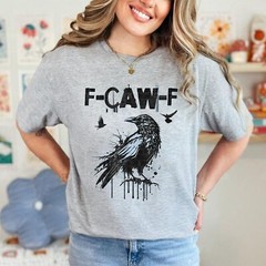 Black Crow, F-Caw-F Funny Black Bird T-Shirt For Men Women
