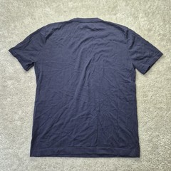 Collars & Co Cotton Silk T Shirt Mens Medium Blue Comfort Knit Luxury Beachy New