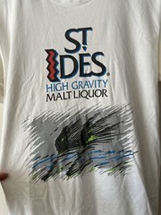 Supreme St Ides Malt Liquor T Shirt SS16 White Streetwear Size M