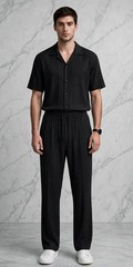 Men shirt and pant comboset