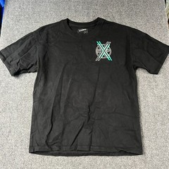 Express Shirt Mens Medium Black Short Sleeve Graphic Print New York City EUC