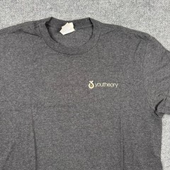 Port & Company Youtheory T-Shirt Men’s Medium Gray Short Sleeve Tri-Blend Soft