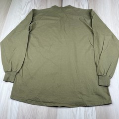 Russell Athletic Mens Khaki Green High Cotton Long Sleeve Graphic T-Shirt 2XL
