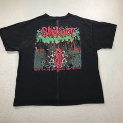 Vintage Slipknot Shirt Mens XL Black All Hope Is Gone 2009 Tour Anvil Band Tee