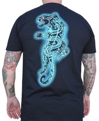 NWT Lowbrow Art Co Mens TATTOOED PANTHER Tee Shirt BLACK SM-2XLARGE MADE IN USA