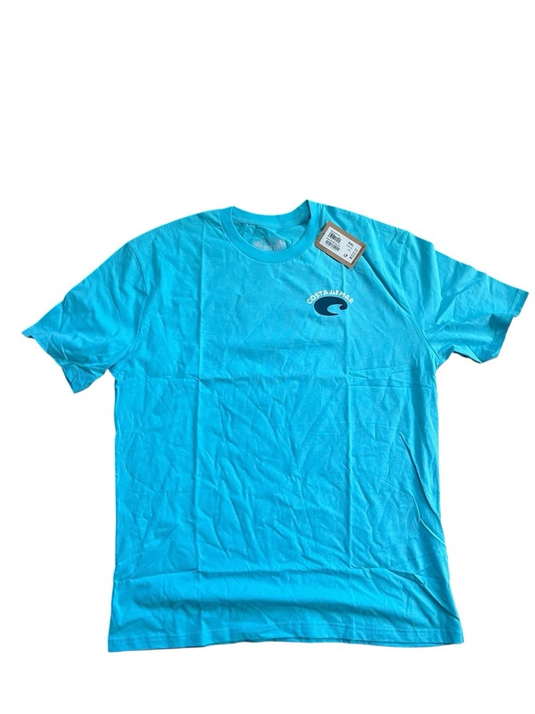 Costa Del Mar Performance Tee Shirt Big Fin Win Graphic Back NWT XXL
