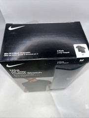 Nike Essential Cotton Stretch Slim Fit V-Neck T-Shirt 2 Pack Black Size M.