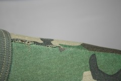 Vintage ALL WEATHER Woodland Camouflage Pocket Tee T-SHIRT M Camo DISTRESSED