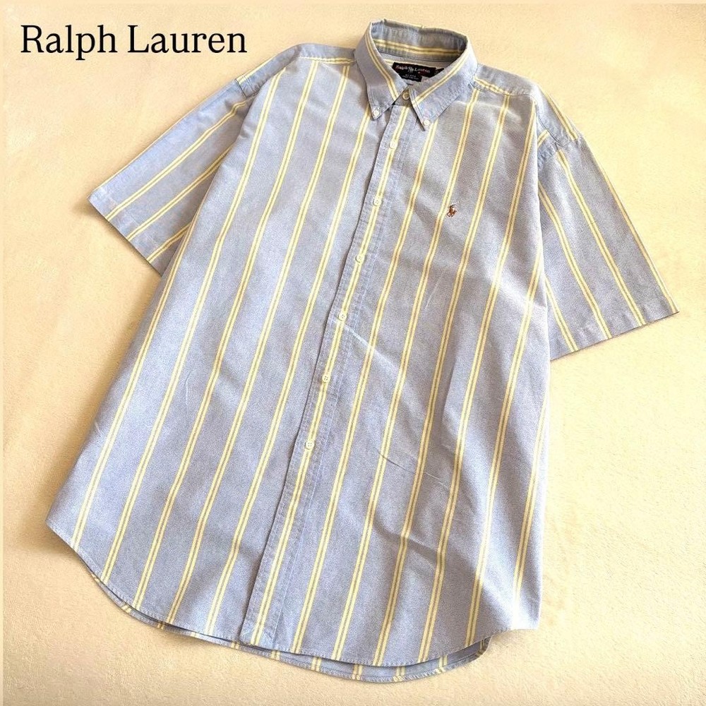 Ralph Lauren BLAKE Striped Oversized BD Shirt Short Sleeve Japan