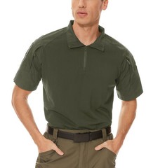 Tacvasen Mens Hiking T-Shirts 1/4 Zip Short Sleeve Summer Quick Drying Work Tops