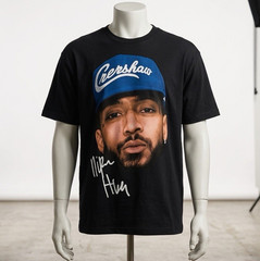 Men’s Black “Crenshaw” Graphic Print Crew Neck Short Sleeve T-Shirt XL Nipsey