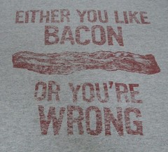 YBP Men’s Graphic T-Shirt “Bacon Or You’re Wrong” Medium Cotton Blend T0428
