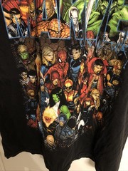 Marvel Comics Characters ‘Civil War’ Mad Engine Black Graphic Tee. Size Mens LG