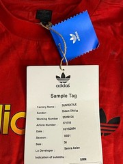 2004 Y2K – Adidas Originals Trefoil Graphic T-Shirt Red