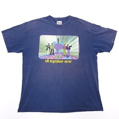 The Beatles T-Shirt Mens L Blue All Together Now 1993 Yellow Submarine