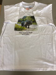 Vintage Yala National Park Sri Lanka Elephant T-Shirt Single Stitch Size XL