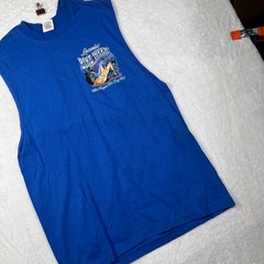 Suna 99th Laconia Bike Week T Shirt Mens M Blue What Happens Here Stays Here