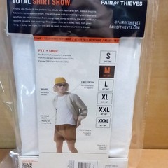 Pair of Thieves SuperSoft Classic Fit Tee White Men’s M 2-Pack Tagless