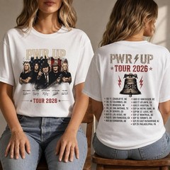 AC DC PWR UP Tour 2026 Front Back T shirt