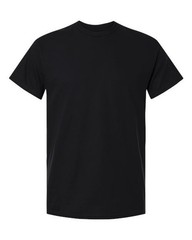 Gildan (6-pack) Black Solid Heavy Cotton Short Sleeve Blank T-Shirt XL