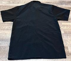 N.Sixx Dragonfly Skull Flame Button Up Shirt Mens Medium Black Gothic Tattoo Y2K