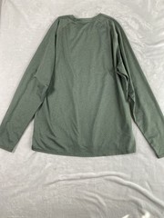 REI Base Layer Thermal Top Men Sz L Green Long Sleeve Layering T-shirt Skiing