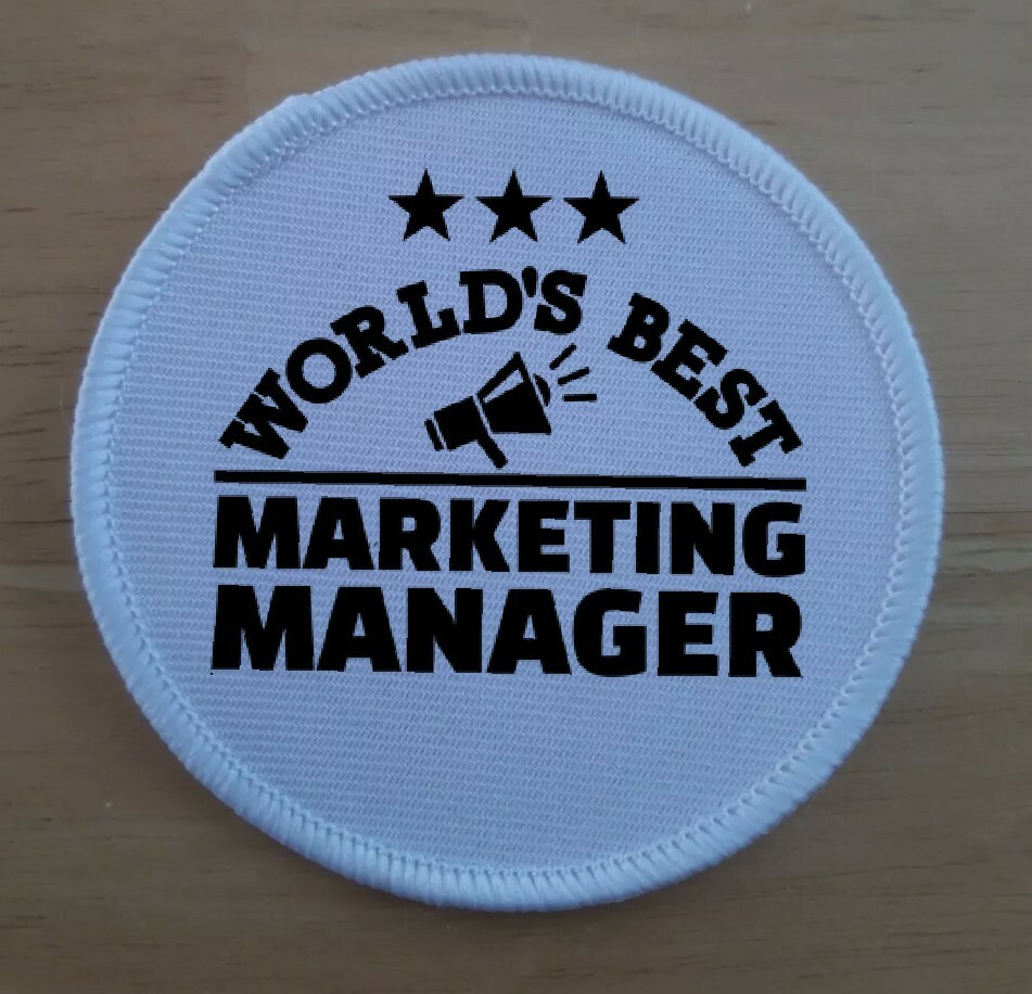 Worlds Best Marketing Manager Patch Badge Patches Badges