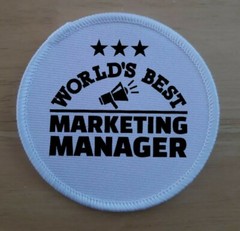 Worlds Best Marketing Manager Patch Badge Patches Badges
