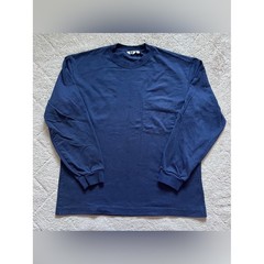 Uniqlo U Long Sleeve Cotton Shirt Minimalist Capsule Sustainable Unisex Sz L