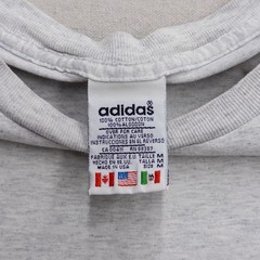 Vintage Adidas FC Portland Academy T-Shirt Mens Medium Gray Made in USA 90s Logo