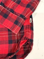 The North Face Red and Black Plaid Flannel Size Large