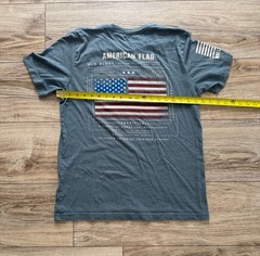 Nine Line Apparel Men’s American Flag Blueprint Graphic T-Shirt