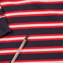 Vintage Polo Ralph Lauren Red & Blue Striped L/S T-shirt – Large – Made in USA