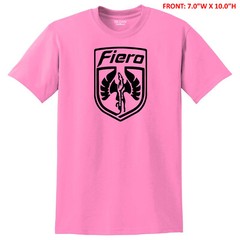PONTIAC FIERO EMBLEM 7.0″W x 10.0″H UNISEX GILDAN T-SHIRT S-3X -12 COLOR OPTIONS